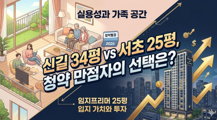  "신길동 34평 포기했다가"...청약 만점자, 서초동 25평 고른 진짜 이유