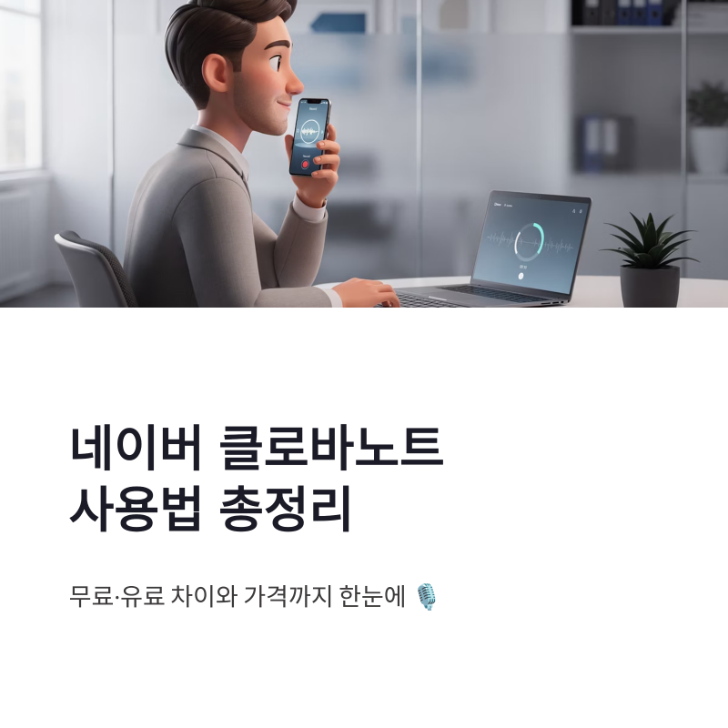 네이버 클로바노트 사용법 총정리, 무료 유료 차이와 가격까지 한눈에