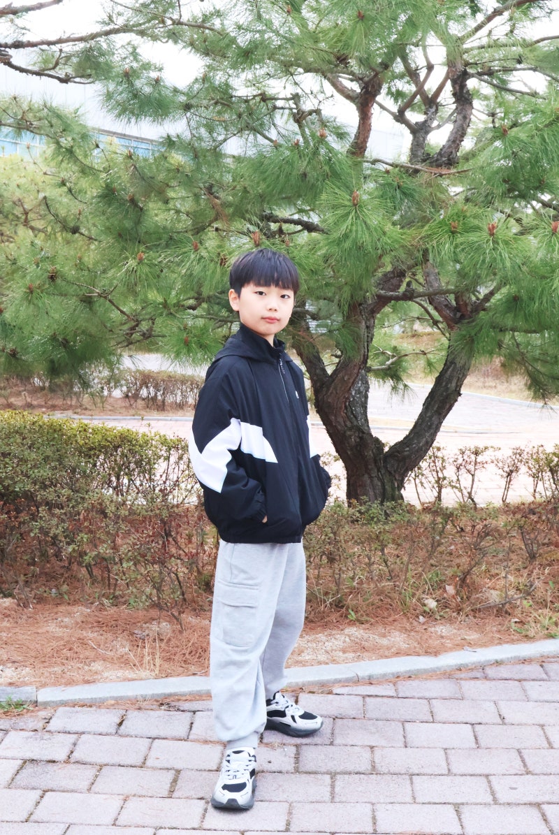 키즈바람막이 추천 휠라키즈 초등 남아 여아 바람막이 남매 착용 후기 사이즈