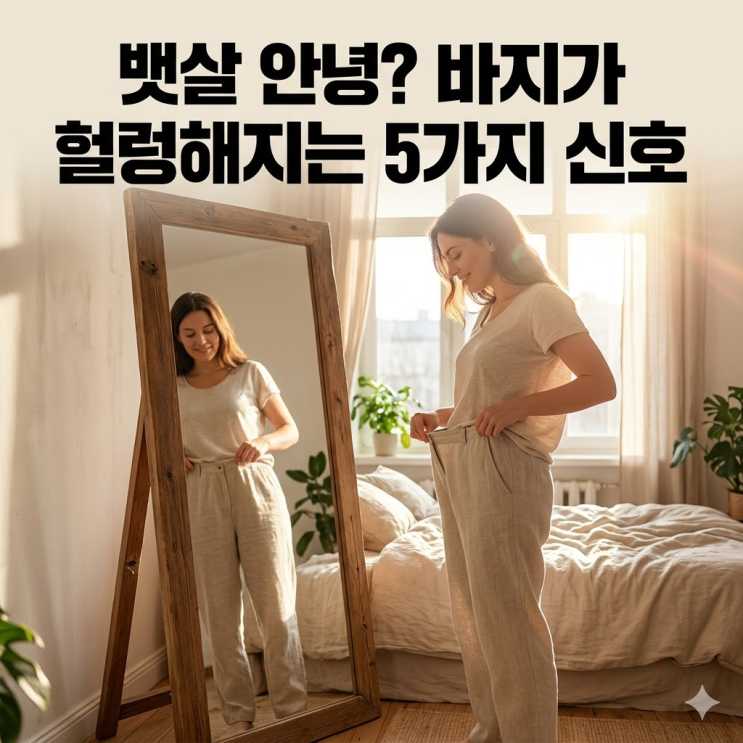  뱃살 줄어들기 시작하는 신호, 배가 갑자기 말랑해졌다면? 다이어트 성공 징조 5가지
