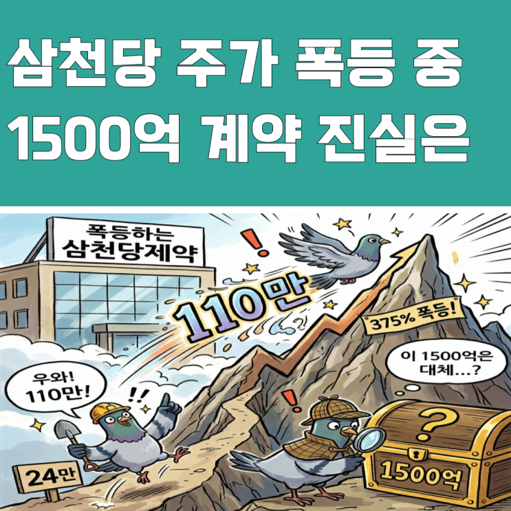  삼천당제약 주가 '375% 폭등' 이어 갈 1500억 계약의 정체