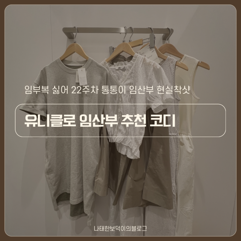 임부복이 싫은 임산부의 유니클로 나들이 키 160 통통이 팔뚝왕 22주 임산부 현실착샷