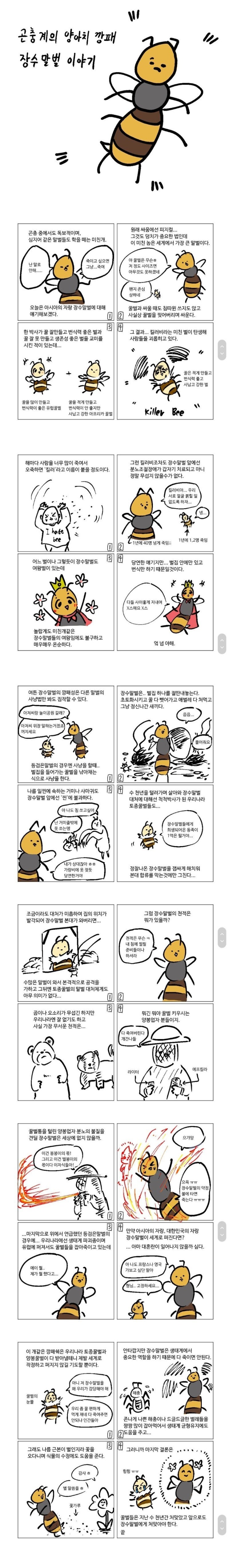  곤충계의 양아치 장수말벌 이야기.manhwa