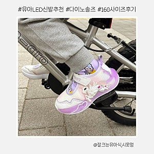 유아 LED 신발 추천 : 다이노솔즈 프린세스 유니콘 160 사이즈
