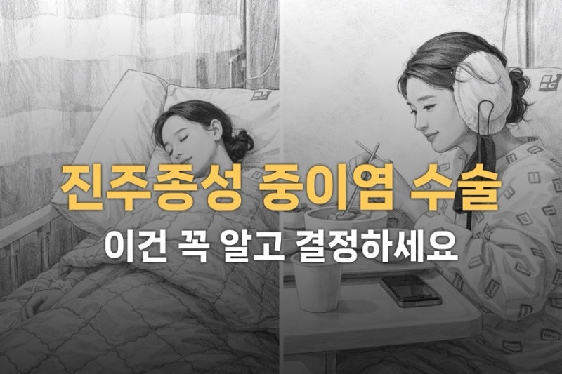 진주종성 중이염 수술 후기 총정리｜재수술·비용·회복까지 현실 정보