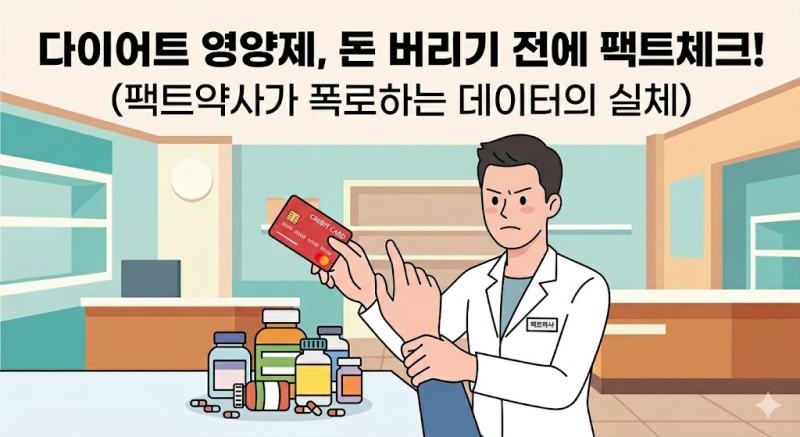다이어트 영양제에 수백 썼는데 살 안 빠졌다면? 약사가 논문으로 폭로하는 살 안 빠지는 진....