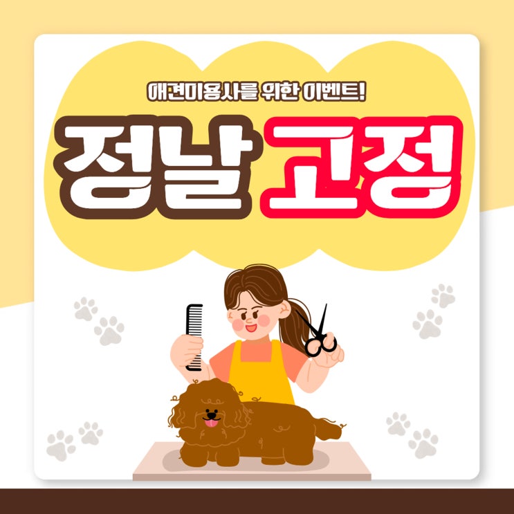  정날고정대회  애견미용 정날고정컷 대회 참가자 모집 정보 정리