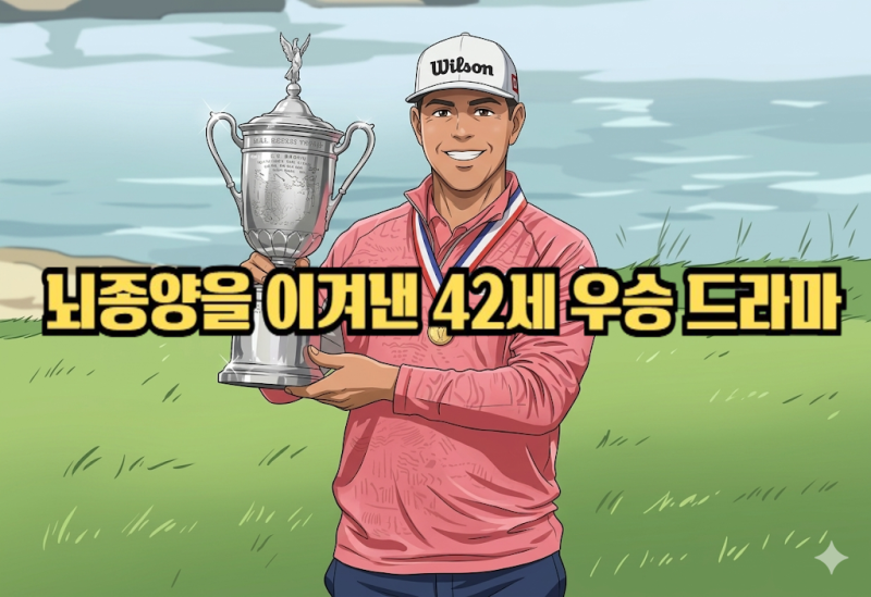 뇌종양 투병 42세 개리 우드랜드 우승 이런 드라마 또 없습니다