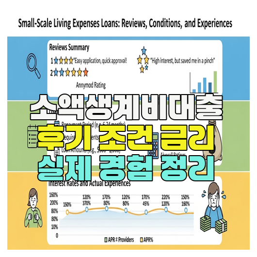  소액생계비대출 후기 조건 금리 실제 경험 정리