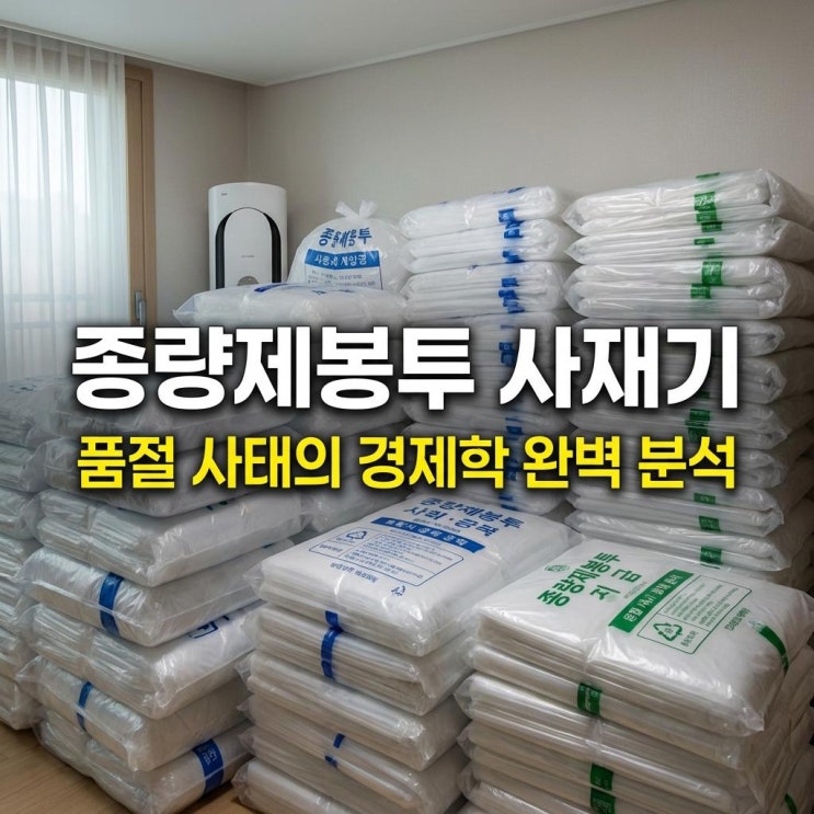  종량제봉투 사재기 전쟁 여파 나프타 대란? 품절 사태의 경제학 완벽 분석