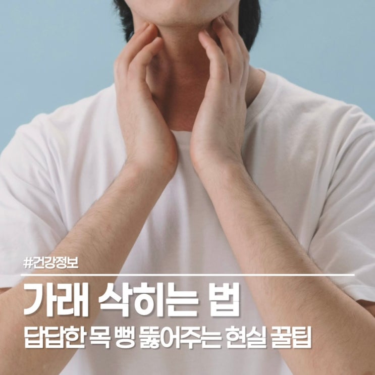  가래 삭히는 법, 답답한 목 이물감 한 번에 씻어내는 꿀팁 (feat. 도라지 효능)