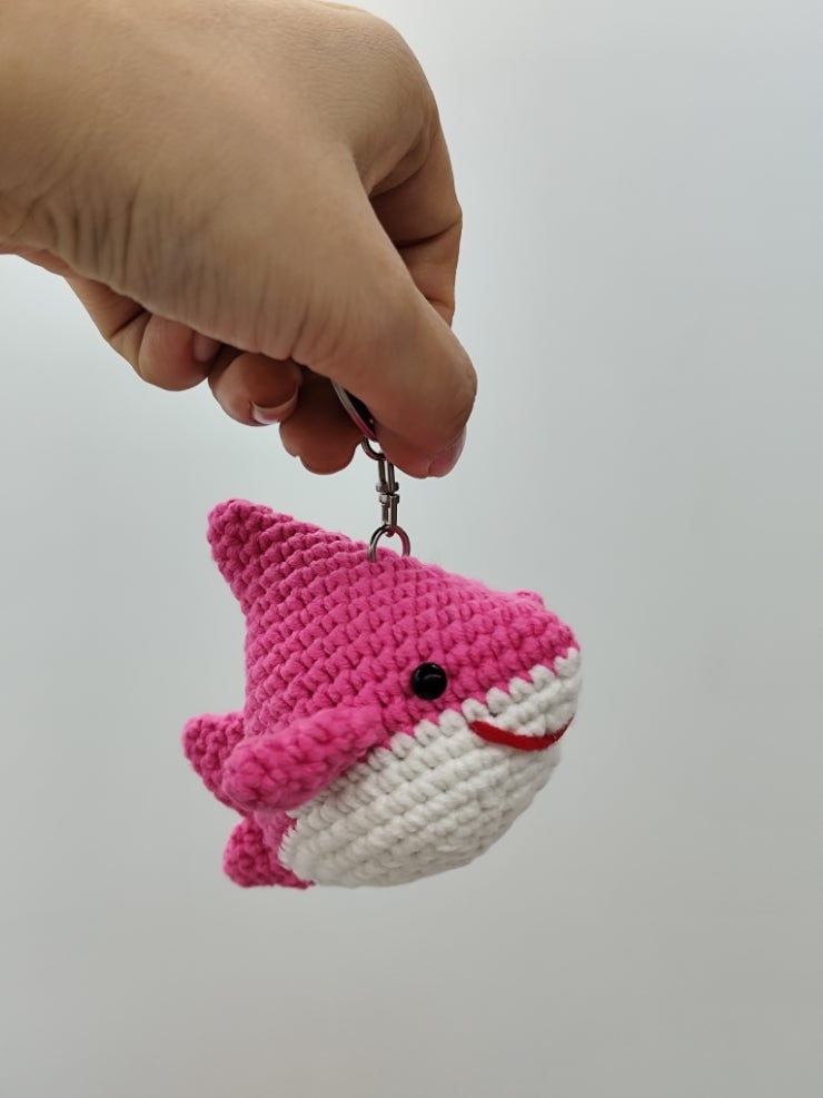 대구동구취미 | 엄마상어키링 [대구뜨개소품/대구뜨개취미]