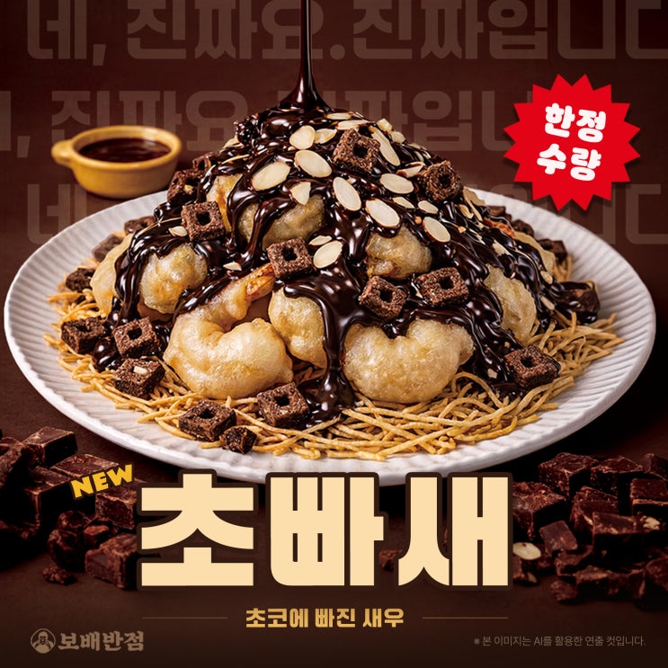  [프로모션] 만우절 한정 메뉴 ‘초코에 빠진 새우(초빠새)’ 출시 안내