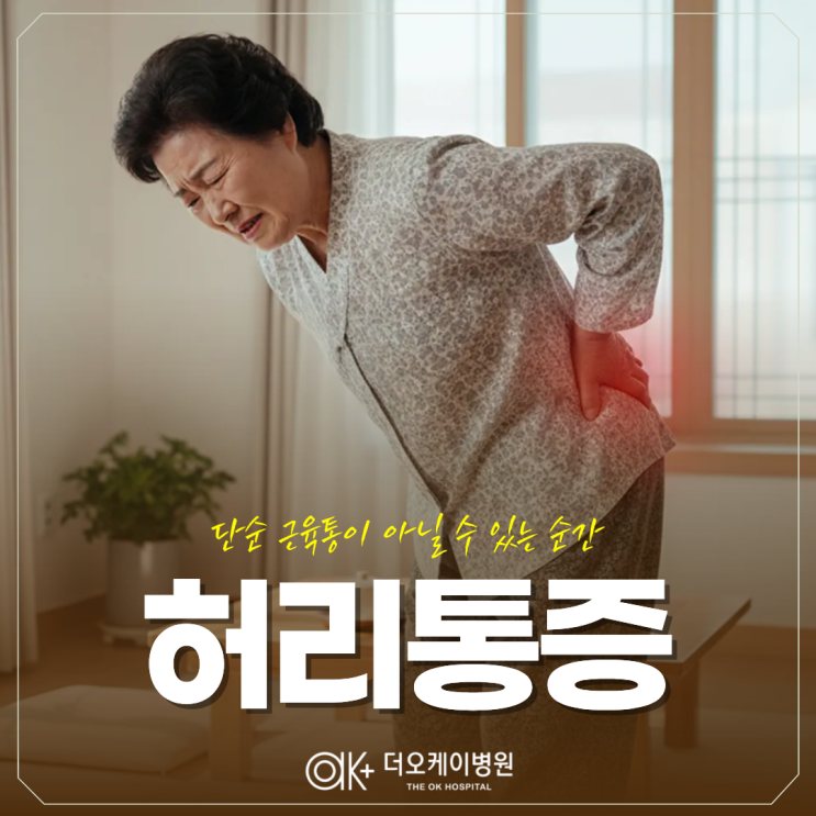  춘천 허리통증, 단순 근육통이 아닐 수 있는 순간