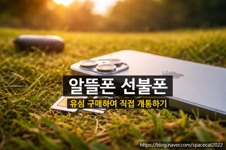  알뜰폰 선불폰 유심 구매하여 직접 개통하기