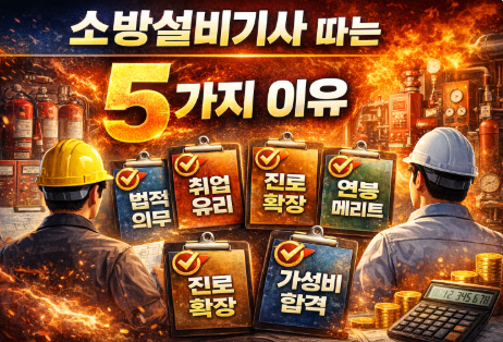 소방설비기사 따는 5가지 이유