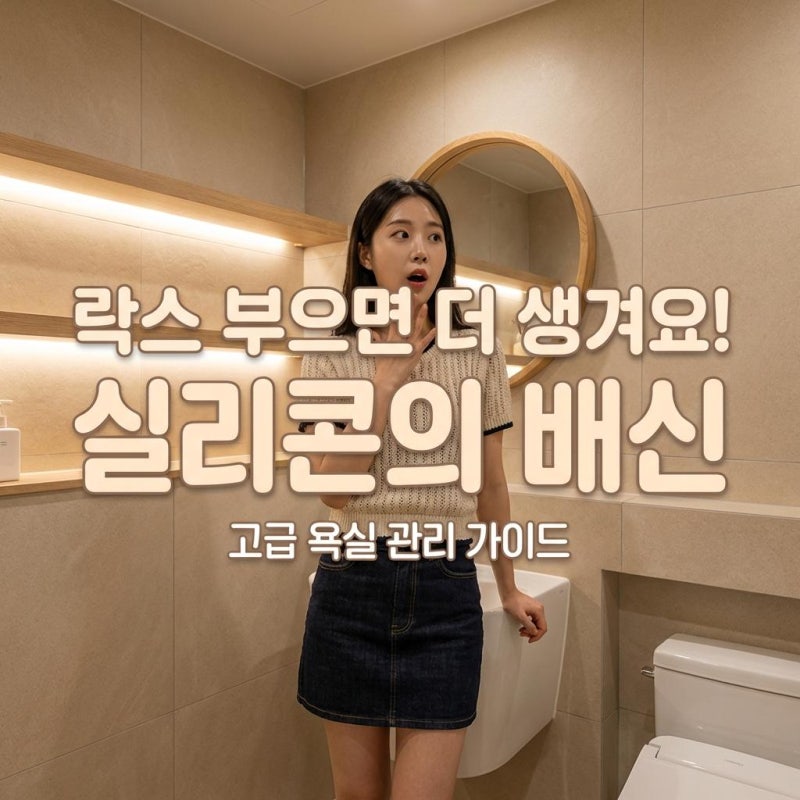 화장실 실리콘 셀프 시공 초보자도 틈새 물샘 완벽 해결! 20평대 욕실 보수 비용 95% 아끼는 법