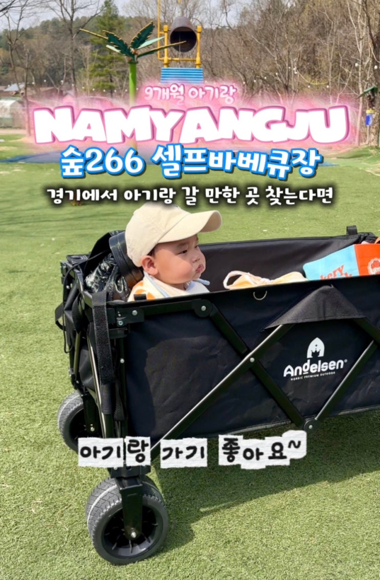  남양주 숲266 셀프바베큐장 후기 | 9개월 아기랑 다녀온 서울 근교 아이랑 갈만한 곳 추천(매점, 카페, 동물농장, 물놀이장)