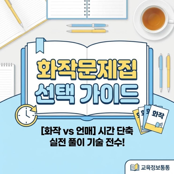  [수능 국어] 화작 vs 언매, 시간 단축을 위한 실전 풀이 기술 및 화작문제집 선택 가이드