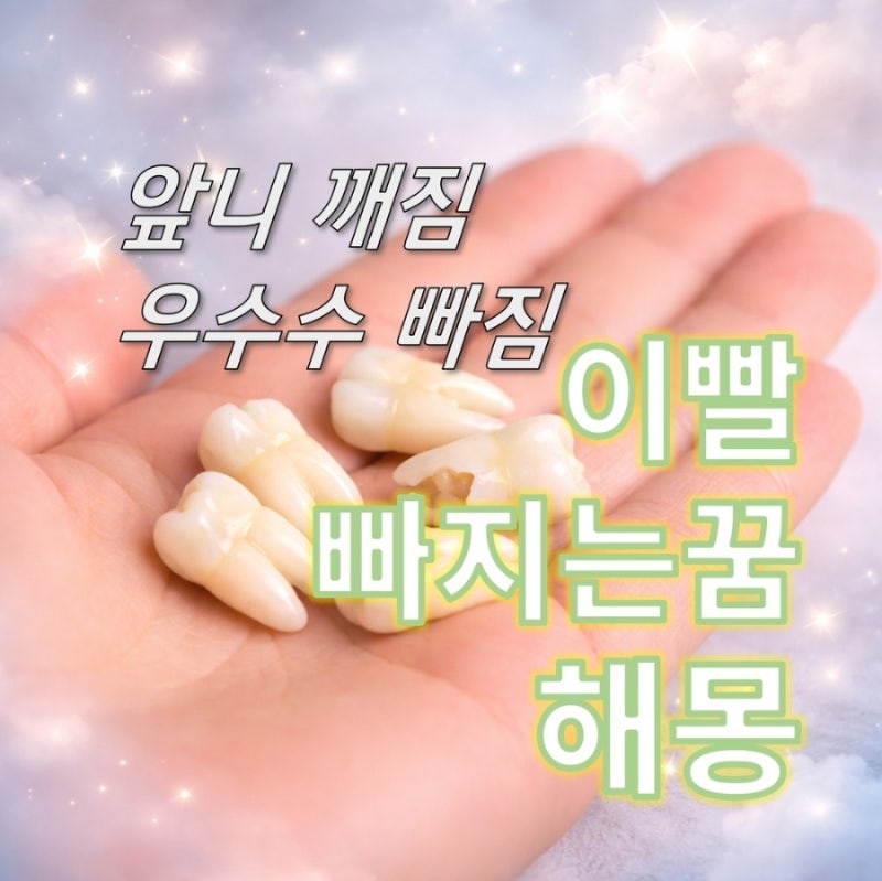 이빨 빠지는 꿈 해몽 총정리 (앞이빨 · 이빨 깨지는 꿈 · 우수수 의미)