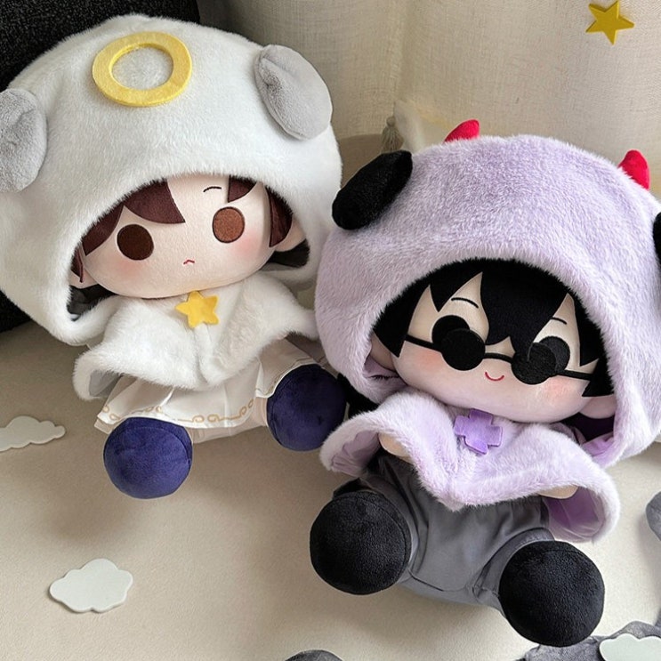  40cm 귀여운 천사와 악마 망토 인형옷 아이돌인형옷