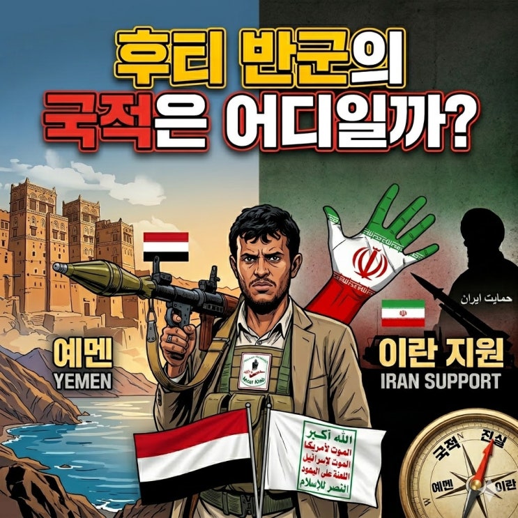  후티 반군의 국적은 어디일까? 예멘 기반 세력인지 이란과의 관계까지 정리