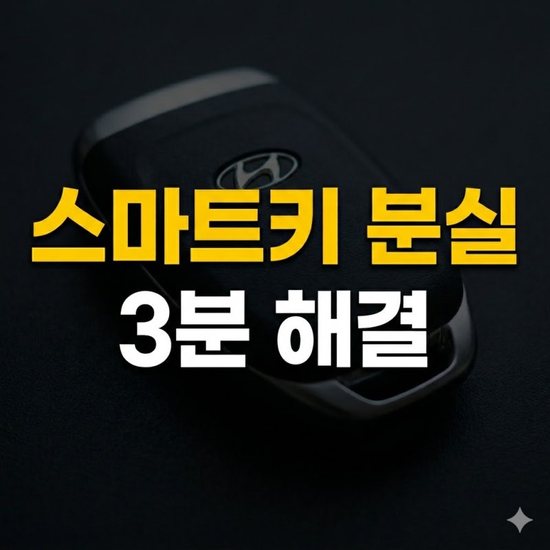 현대 자동차 스마트키 구매 방법 총정리, 분실 시 재발급 가격과 교체 비용 확인