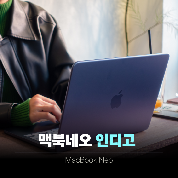  맥북 네오 후기 | 회사 서브용으로 써보니 (프로 비교, 인디고 색상, 실사용 리뷰)