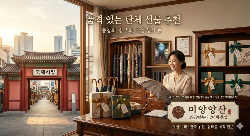 [단체 선물 추천] 센스 있는 초등학교 반창회 답례품: 피에르가르뎅 양우산 동창회 기념품 납....