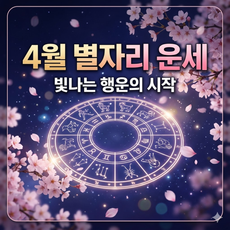  4월 별자리운세 확인하고 목성 천왕성 합의 역대급 행운과 연애운 상승 기회 잡기!