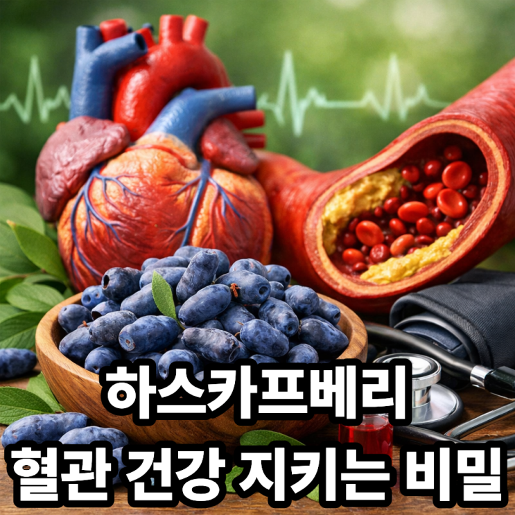  하스카프베리 효능  혈관 건강과 고혈압 예방에 좋은 이유