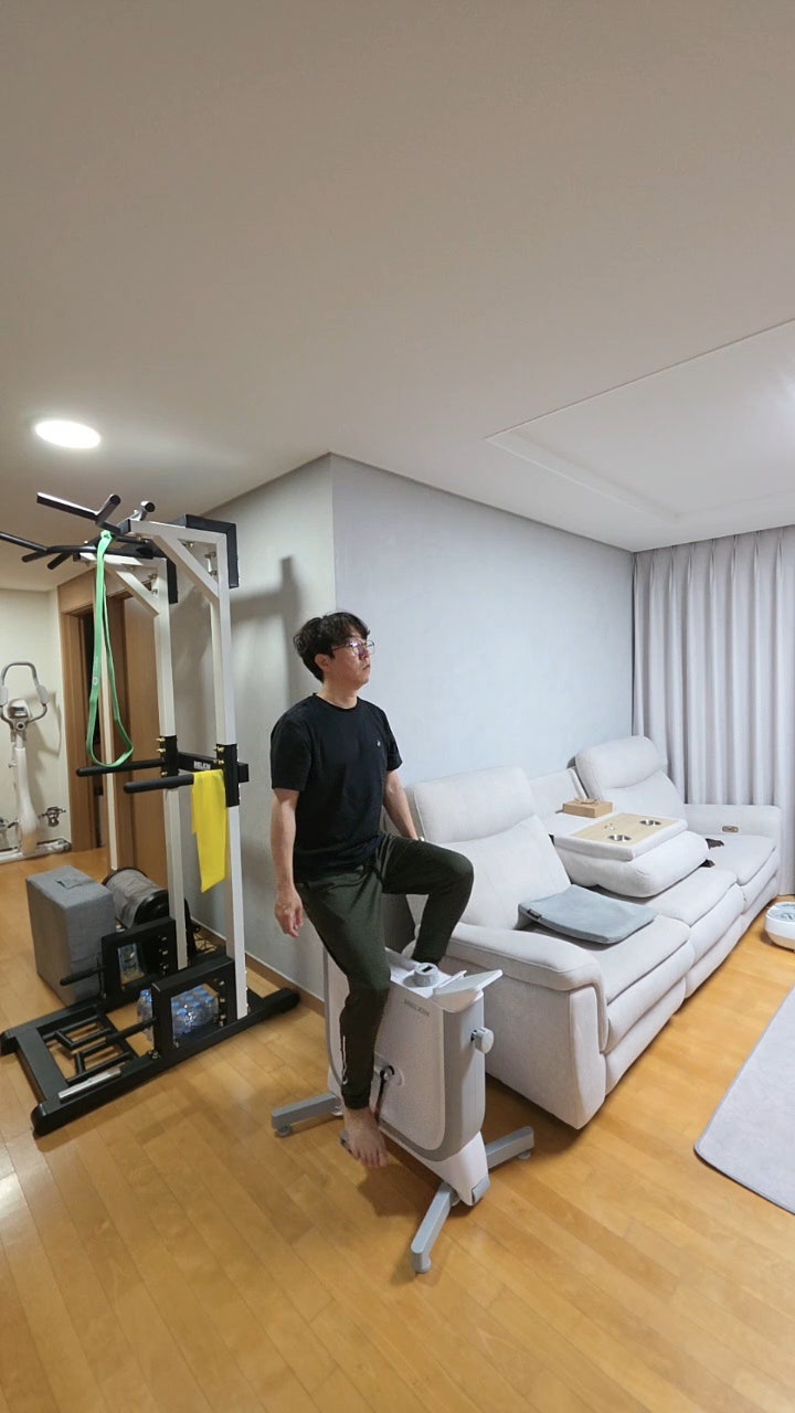  공간차지 없는 멜킨 접이식 자전거 원룸 추천 실내유산소운동기구 모노바이크 후기