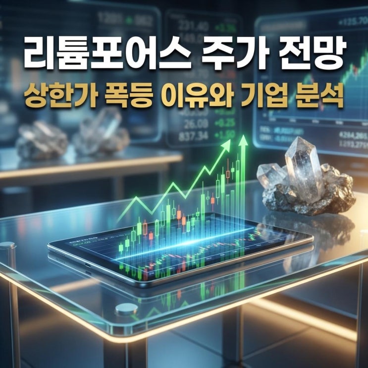  리튬포어스 주가 전망 코스닥 관리종목의 반란! 29% 상한가 폭등 이유와 기업 분석