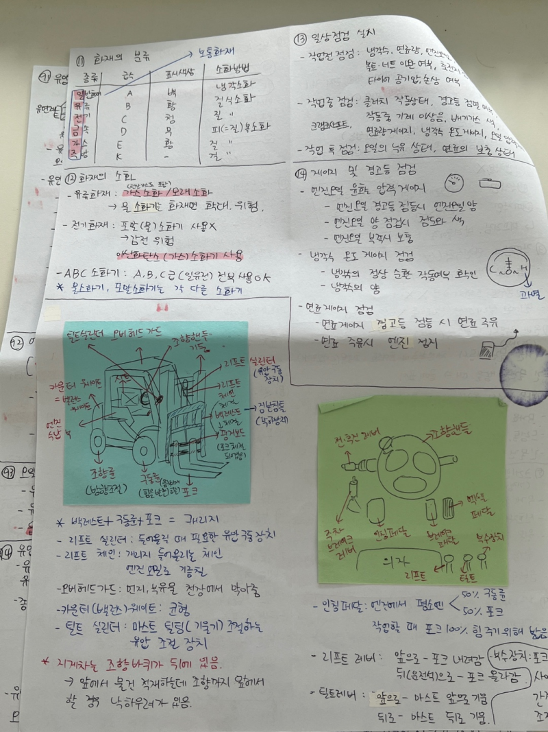 지게차운전기능사 필기 자격증 초단기 합격 TIP