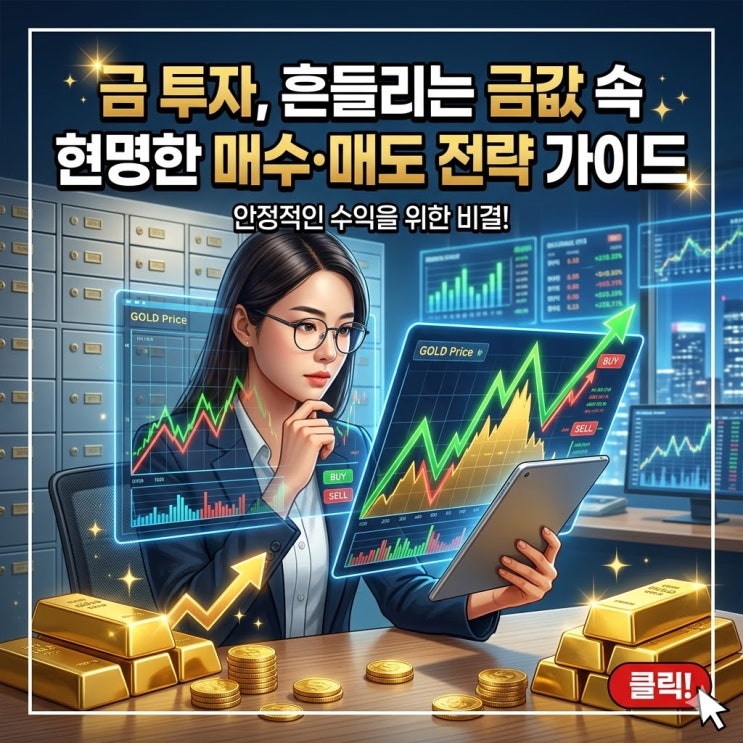 금 투자, 흔들리는 금값 속 현명한 매수 매도 전략 가이드