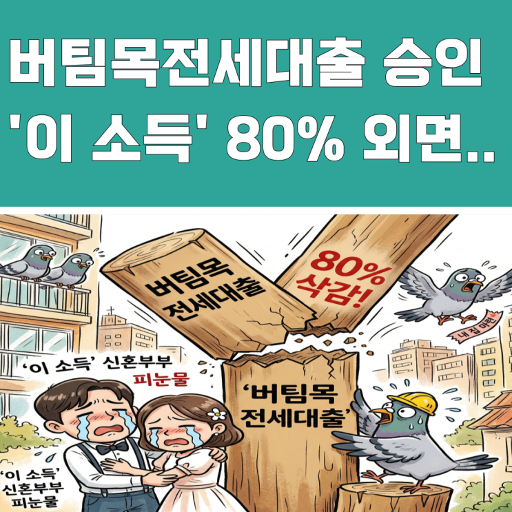  565→35건 '버팀목 전세대출' 증발, 직격탄 맞은 부부 누구?