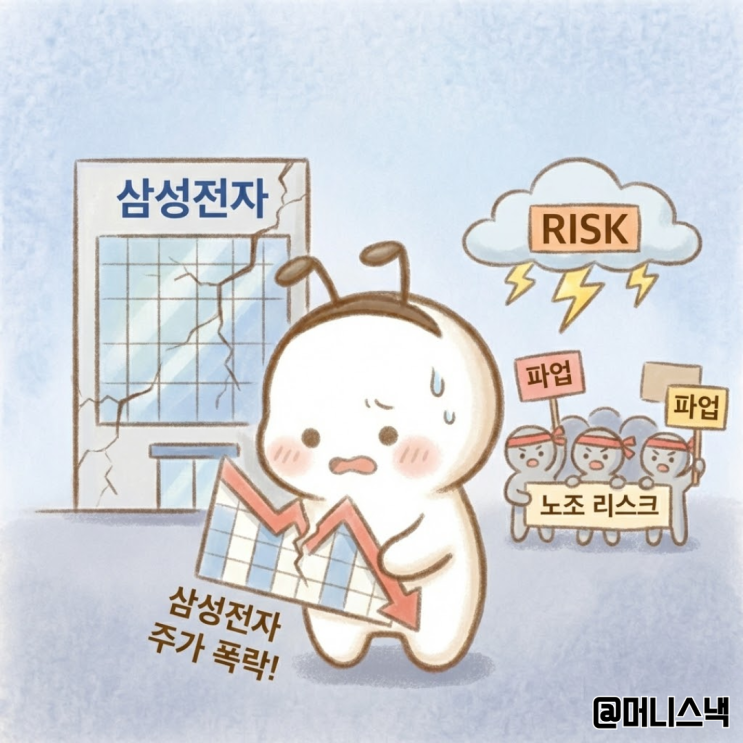 주가 폭락하는데 파업? 삼성전자 주가 악재 노조 리스크