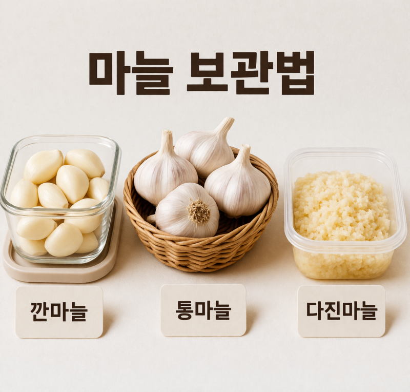 고흥마늘 깐마늘 다진마늘 통마늘 흑마늘 보관법