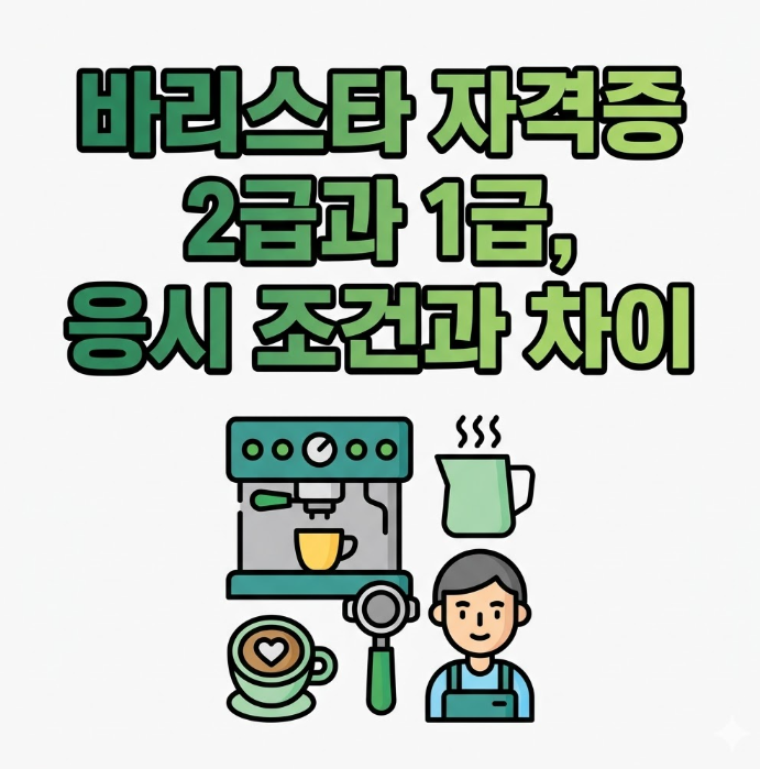 바리스타 자격증 2급과 1급, 응시 조건과 차이 알고 나면 준비가 쉬워집니다