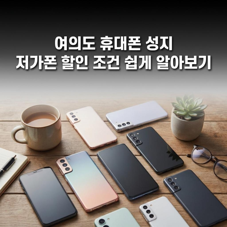 여의도 휴대폰 성지 저가폰 할인 조건 쉽게 알아보기