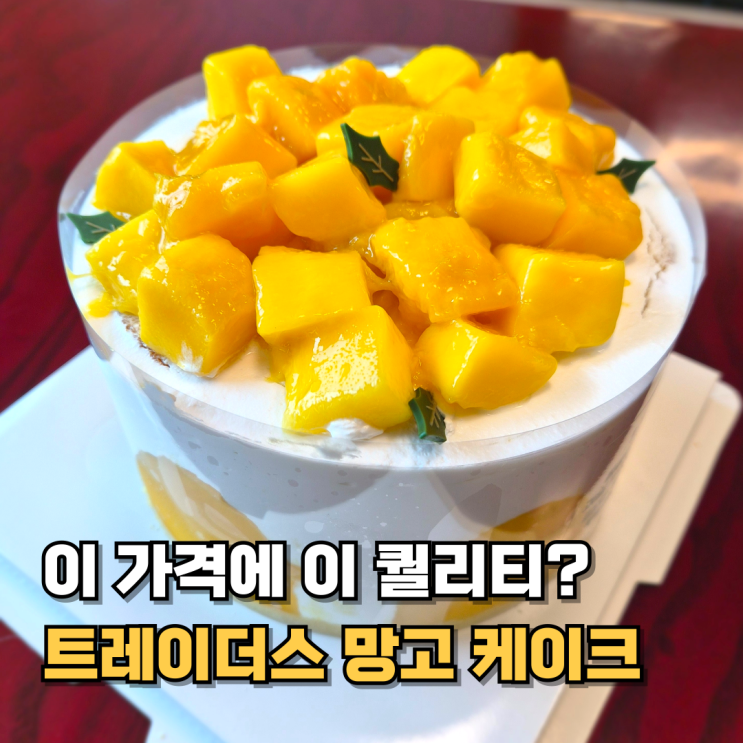  트레이더스 망고 케이크 후기망고 한가득 요거트 케이크 가격·맛 솔직 리뷰