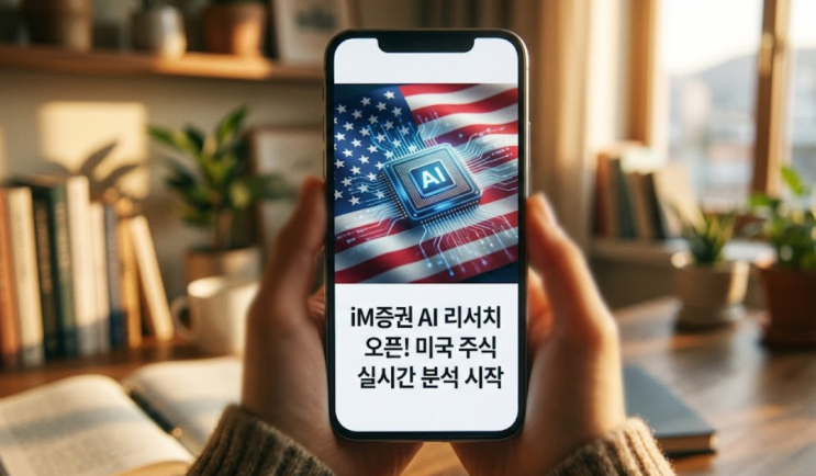  "미국 주식, 아직도 밤새서 뉴스 보세요?" iM증권 AI 리서치 실시간 분석 서비스 오픈!