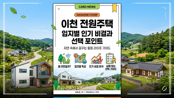  “이천 전원주택, 입지 따라 달라지는 인기 비결과 선택 포인트”