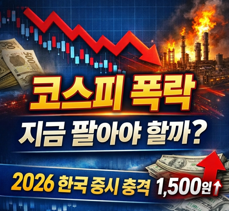 2026 코스피 폭락 이유 총정리! 지금 시장에서 진짜 위험한 것