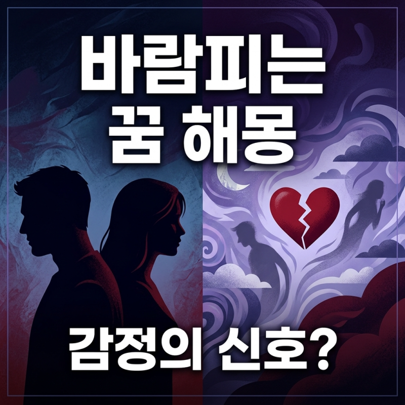 바람피는 꿈 해몽 | 사랑의 죽음인가, 감정의 진정한 신호인가? 상황별 완벽 분석