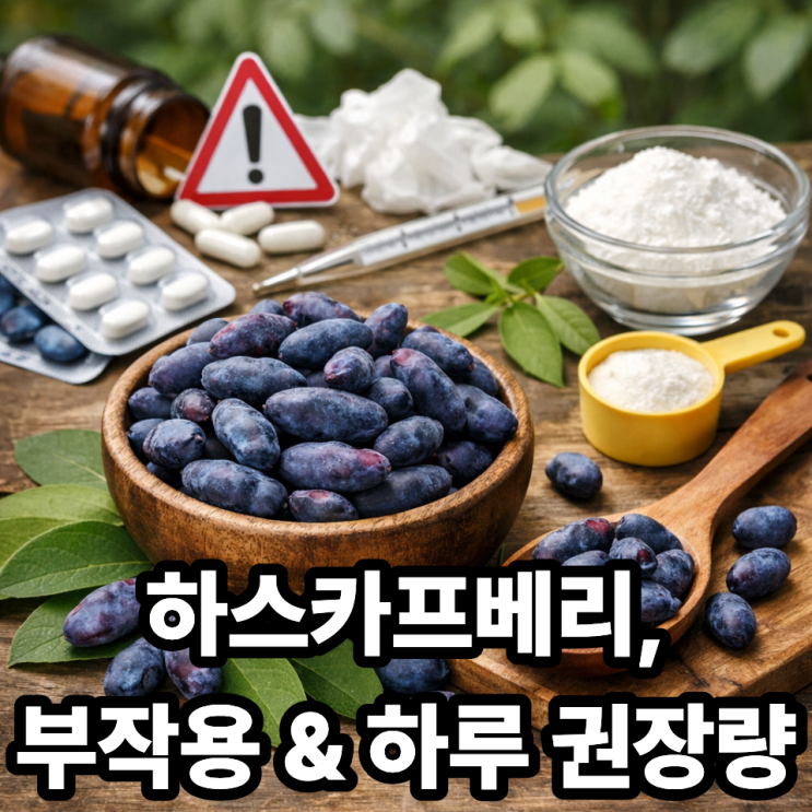 하스카프베리 부작용 총정리 + 하루 권장 섭취량 제대로 알기