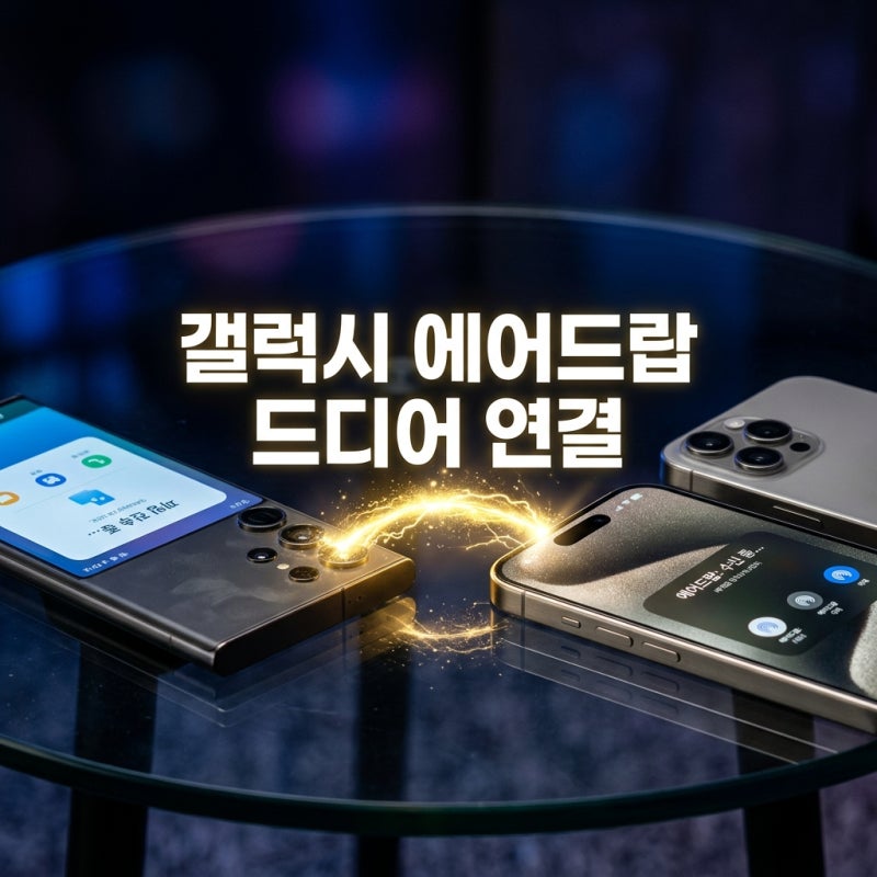 아이폰 갤럭시 에어드랍 연결 하는방법 및 갤럭시 에어드랍 방법 S26 최신 정보