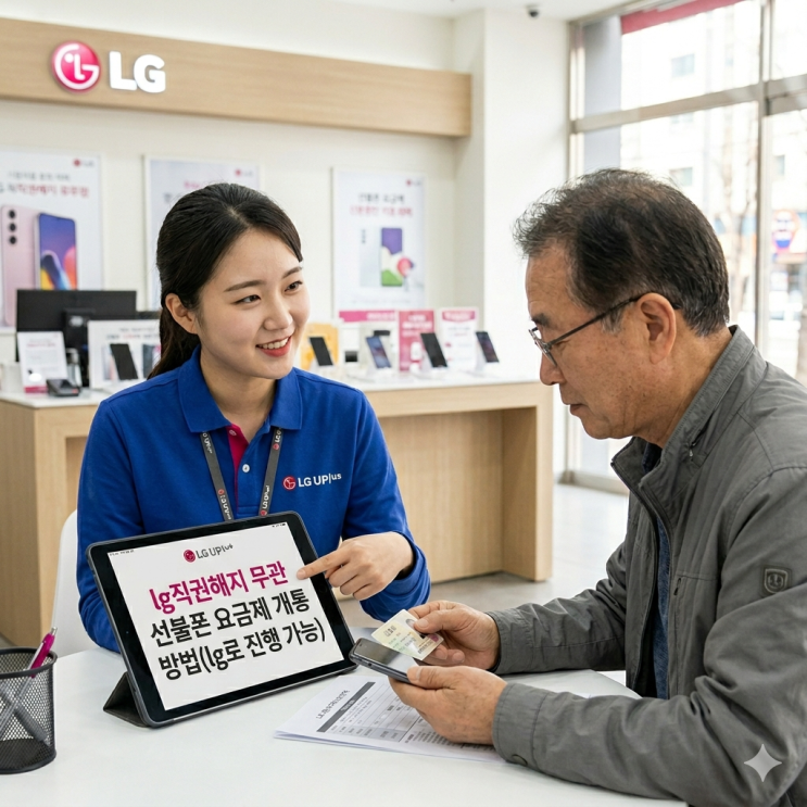  lg직권해지 무관 선불폰 요금제 개통 방법(lg로 진행 가능)