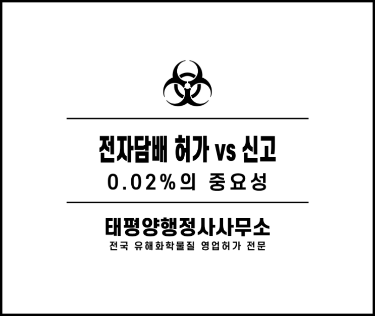  [행정리포트] 전자담배 사업 ‘허가’냐 ‘신고’냐 (25.8.7 화관법 개정 + 2026 담배사업법 적용 완전 정리)