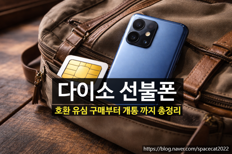  다이소 선불폰 호환 유심 구매부터 개통까지 총정리